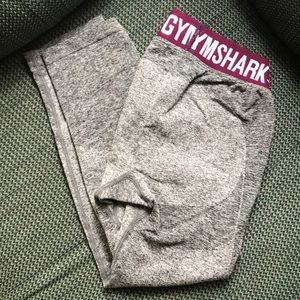 Gymshark Flex Cropped Leggings Grey/Maroon